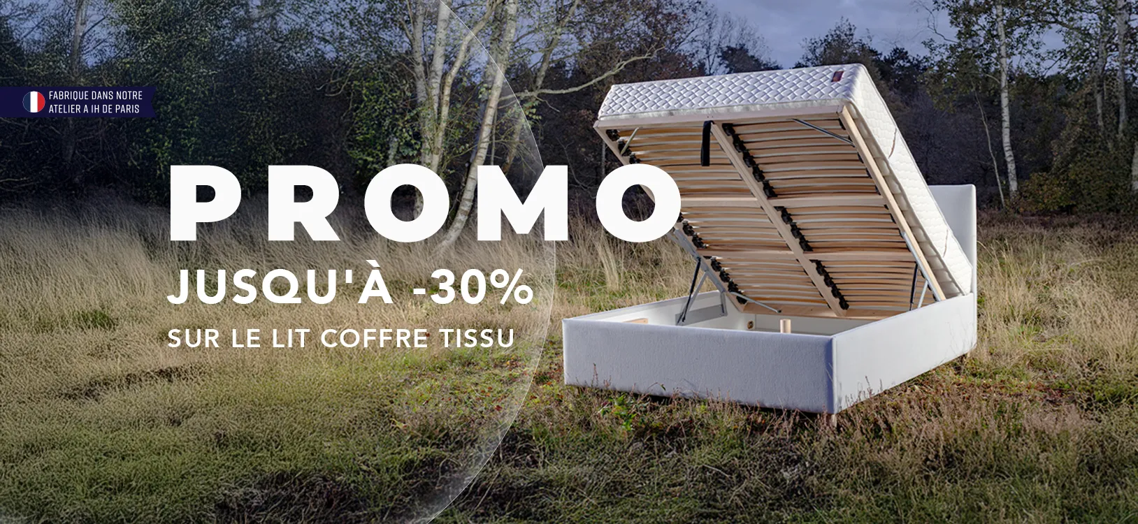 03.10.25 NL BANNER PROMO L COFFRE TISSU 30 LP DESK converted Lit coffre Tissu