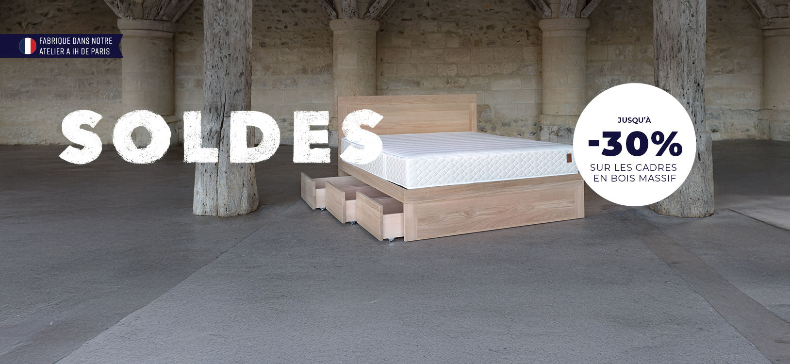 16.06.26 SOLDES LANDING PAGE DESKTOP LIT TIROIR Lit Nation Literie