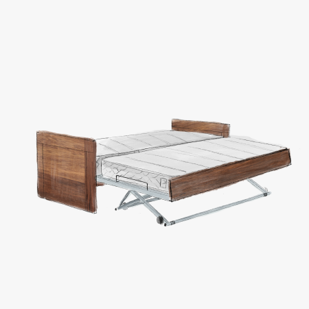 Canapé Convertible Gigogne (Charme Teinté) 1 MED ILUSTRA GIGOGNE PULL UP CHARME Canapé Convertible Gigogne (Charme Teinté)