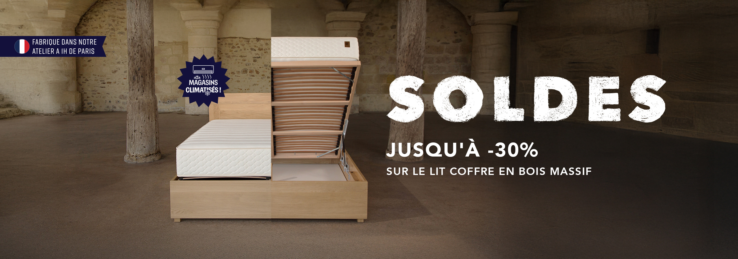 Soldes d'Été 2026 : Jusqu'à -30% sur les lits coffres en bois massif